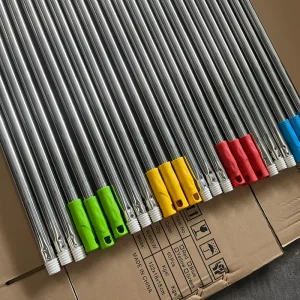 Customized Section Stainless Steel Broom Stick Mop Telescopic Handle for Plastic Broom Household Item Cleaning Tools Broomstick