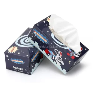Customized Soft Lotion Tissue Box Silk Facial Tissue Face Cleaning Tissues