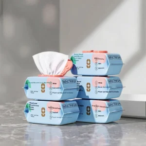 Customized Unscented Flushable Wet Paper for Home Use Non Woven Degradable Cleansing Wipes