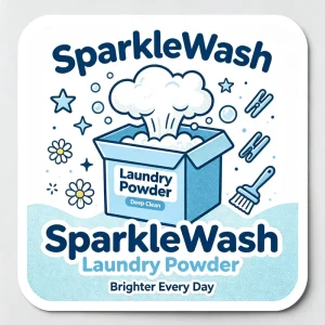 Customized Waterproof and Durable Daily Chemical Laundry Detergent Adhesive Stickers