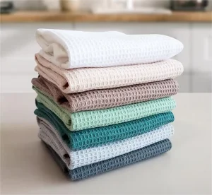 Customized Woven Cotton Eco-Friendly Kitchen Towel Set Customized Logo Quick-Dry Super Absorbent Dish Cloths for Kitchen Use