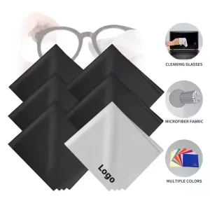 Customized logo PrintedChiffon De Nettoyage De Verres En Microfibre High Quality Glasses Cleaning Cloth