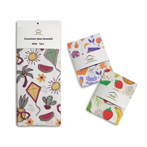 Customized multi color high quality absorbent tea towels reusable linen woven kitchen cleaning tea towels and dish towels