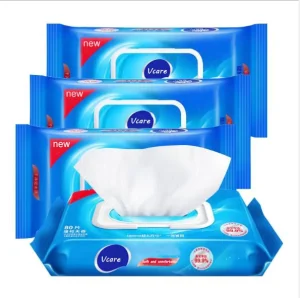 Cute Baby Spunlace Eco-Friendly Antibacterial Flushable Wet Wipes Natural Water-Based Cleansing Wipes