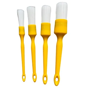 DIY Car Interior Detailing Brush Set with Soft Nylon and Boar Hair Bristles