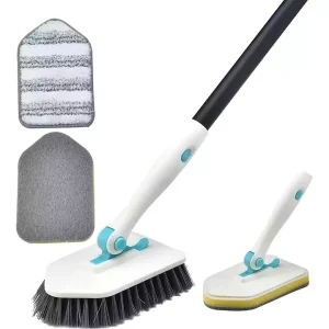 DS1355 Bathroom Long handled Brush Bristles Scrub Toilet Bath Brush Cleaning Mop Ceramic Tile Floor Cleaning Brushes