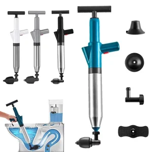 DS1965 Toilet Unclogger Sink Sewer Pipe Dredge Toilet Drain Snack Drain Clog Remover Air Blaster Plunger