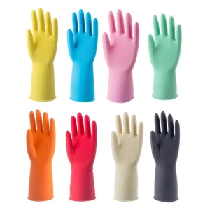 DS2871 Reusable Dishwashing Cleaning Gloves with Latex and Rubber for Washing Dishes