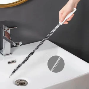 DS4903 Bathroom Drain Snake and Cleaning Brush with Hair Catcher