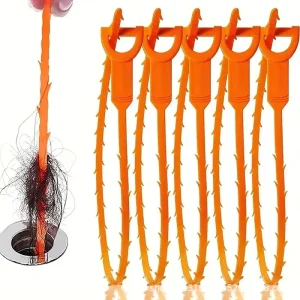DS5422 Hair Drain Cleaner Tool Clog Remover Tool Hair Cather Shower Drain Tool for Kitchen Bathroom Sewer Sink Snake Drain Snake