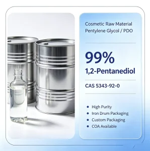 Daily Chemicals 1 2 Pentanediol (Pentylene Glycol) 99% Purity Colorless Liquid Humectant CAS 5343 92 0 for Cosmetic & Hair Care