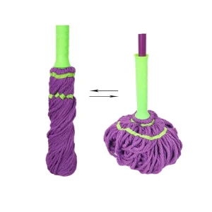Daily Use Steel Modern Twist Mop 360 Degree Cleaning Microfiber Floor Mop