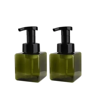 Dark Green Black Amber Blue Clear 250ml Hand Sanitizer Foam Pump Bottle White Shampoo and Conditioner Bottle