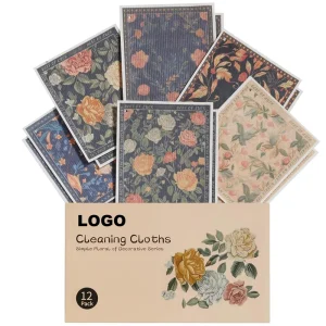 Decorate Cleaning Cloth Reusable Absorbent Dish Towels Non Scratch Washable Rags for Cookware Kitchen and Household Cleaning
