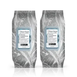 Deep Clean Facial Cleansing Wipes Household Infused with Pure Water and Botanical Extracts Non Woven Makeup Remover