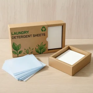 Deep Cleaning Disposable Organic Dissolvable Eco Friendly Fresh Linen Scent Laundry Detergent Sheets