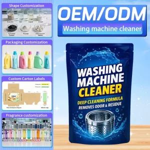 Deep Cleaning Formula Washing Machine Cleaner Removes Odor Residue for Front Load Top Load Washers Disposable Cleaning Products