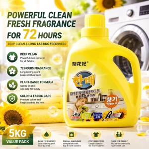 Deep Cleaning High quality Floral Cleaning Residual Fragrance Concentrated Laundry Detergent 5L Factory OEM ODM