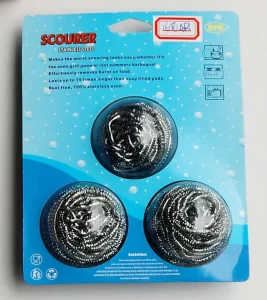 Deep Cleaning Kitchen Sponges and Scouring Pads Stainless Steel Scourer