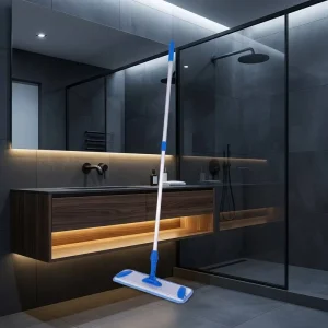 Deep-Cleaning Microfiber Fabric Rectangular Head Floor Cleaning Mop for Kitchen Floors