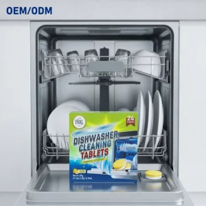 Deep Cleaning Removes Odors Disposable Dishwasher Tablets 24 count Dishwasher Cleaner Tablets