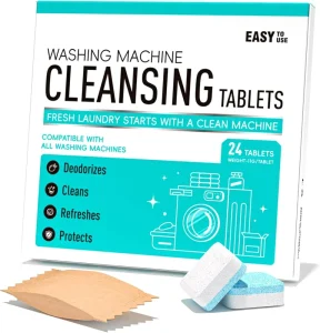 Deep Cleaning Washing Machine Cleaner Tablets 24 Pack Washing Machine Detergent