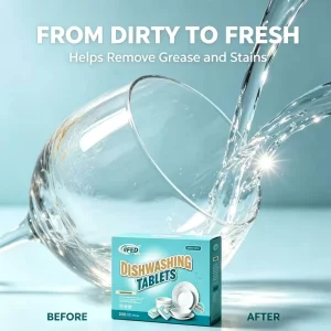 Degreasing Dishwashing Detergent Tablets for Protein and Starch Removal