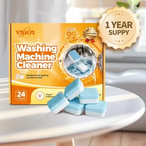 Deodorizing Stain-Removing Solid Washing Machine Cleaner Tablets for Residential and Commercial Use