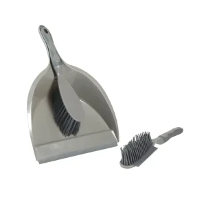 Desktop Mini 2 in 1 Modern Cleaning Broom & Dustpan Set Lightweight Plastic Handheld Garbage Shovel