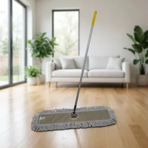 Detachable Cotton Yarn Dust Mop with Swivel Connector and Aluminum Alloy Long Pole