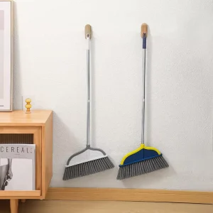 Detachable Stainless Steel Broom with Long Handle and Dense Brush Head