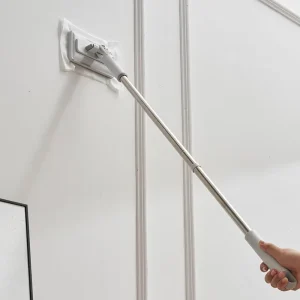 Detachable Steel Pole Floor Cleaner Mop Multi-Use Disposable Mops for Facial Cloth Towel Cleaning