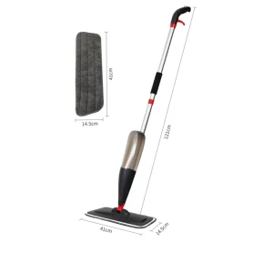 Detachable Swivel Pole Flat Mop 800ml Refillable Tank for Home Floor Cleaning
