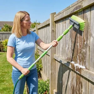Detailing Telescopic Aluminum Pole Car Cleaning Brush Water Fed Soft Bristle Outdoor Multi Surface Pool Solar Floor Set