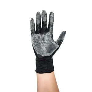 Diamond Pattern Nitrile Gloves Thickened Waterproof Oil-Resistant Gloves for Household Cleaning and Maintenance