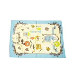 Digital Printed Cotton Tea Towel, Standard-Size Kitchen Dish Towel
