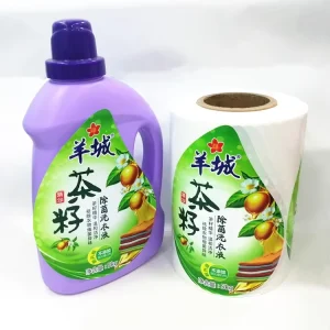 Digital Printed Soft PE Vinyl Plastic Laundry Detergent Sticker Custom Adhesive Label for Personal Care