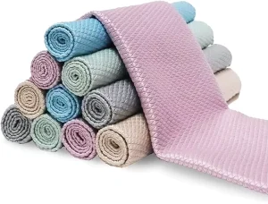 Dish and Glass Drying Towels for Home and Car Fish Scale Cleaning Cloth