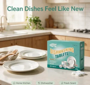 Dishwasher Cleaner Tablets Effervescent Deep Cleaning Descaler for Automatic Dishwashing Machine