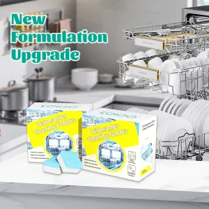 Dishwasher Cleaner Tablets Effervescent Detergent Capsules Strong Cleaning Dishwasher Cleaning Tablets for Home Commercial