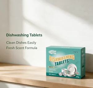 Dishwasher Cleaning Tablets Detergent All In One Phosphate Free for Kitchen Dish Washing Machine