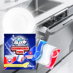 Dishwasher Gel Detergent Pods 3 in 1 Safety Environmental protection Care Family Health Powerful Stain Removal Dishwasher Pods