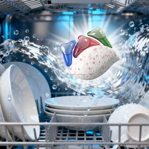 Dishwasher Pods OEM Eco Friendly Powder Gel Shape Dishwashing Detergent Tablets