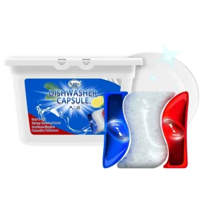 Dishwasher Pods for Small Batch Personalized Packaging Power Degreasing and Glass Protection 12g MSDS High Production Capacity