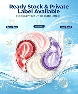 Dishwasher Powder Capsules for Red Wine Stain Removal Glass Safety and Rinse Aid