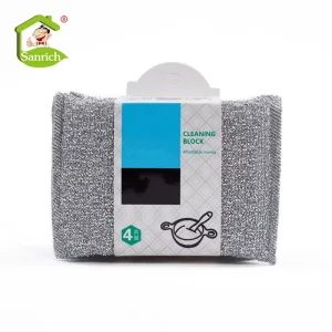 Dishwashing Cloth Kitchen Sponge Stainless Steel Scouring Sponge Pad
