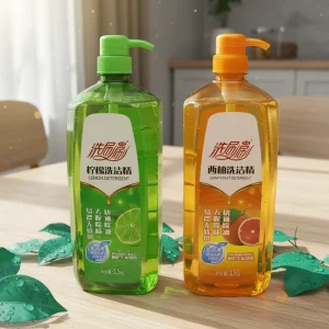 Dishwashing Liquid Lemon Extract Natural Fresh Scent Deep Cleaning Household Family Daily Use Home Kitchen Care