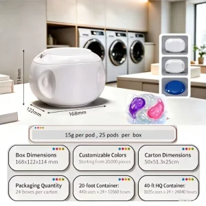 Dishwashing Pods Natural Enzymes Brightening Formula MOQ 100 HACCP Compliant OEM ODM