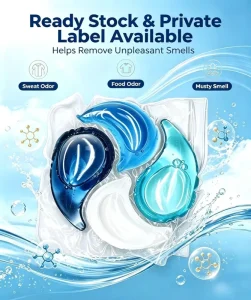 Dishwashing Powder Pods Tablets for Grease Removal Glass Shine and Enhanced Rinsing