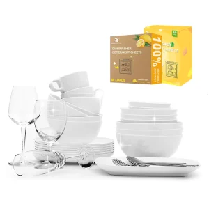 Dishwashing Sheets Eco Friendly Water Dissolve Dishwasher Cleaning Strips